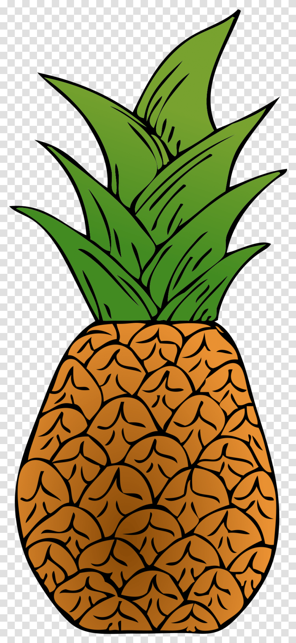 Pineapple Clip Arts For Web Clip Arts Free Backgrounds Pineapple Top Cartoon, Fruit, Plant, Food Transparent Png