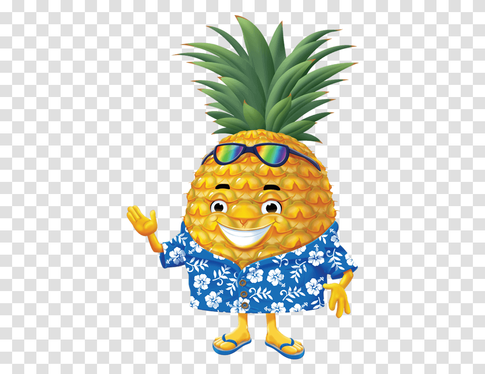 Pineapple Clipart Character Illustration, Plant, Fruit, Food, Sunglasses Transparent Png