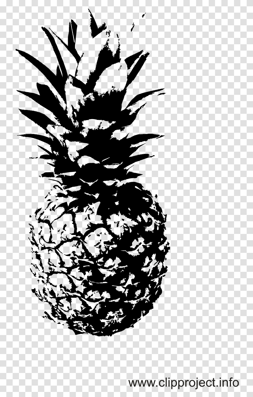 Pineapple Clipart Classy Schwarz Wei Bilder Ananas, Fruit, Plant, Food, Stencil Transparent Png