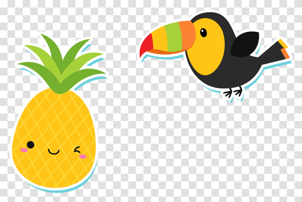 Pineapple Clipart Cute No Background Pineapple Clipart, Fruit, Plant, Food, Bird Transparent Png