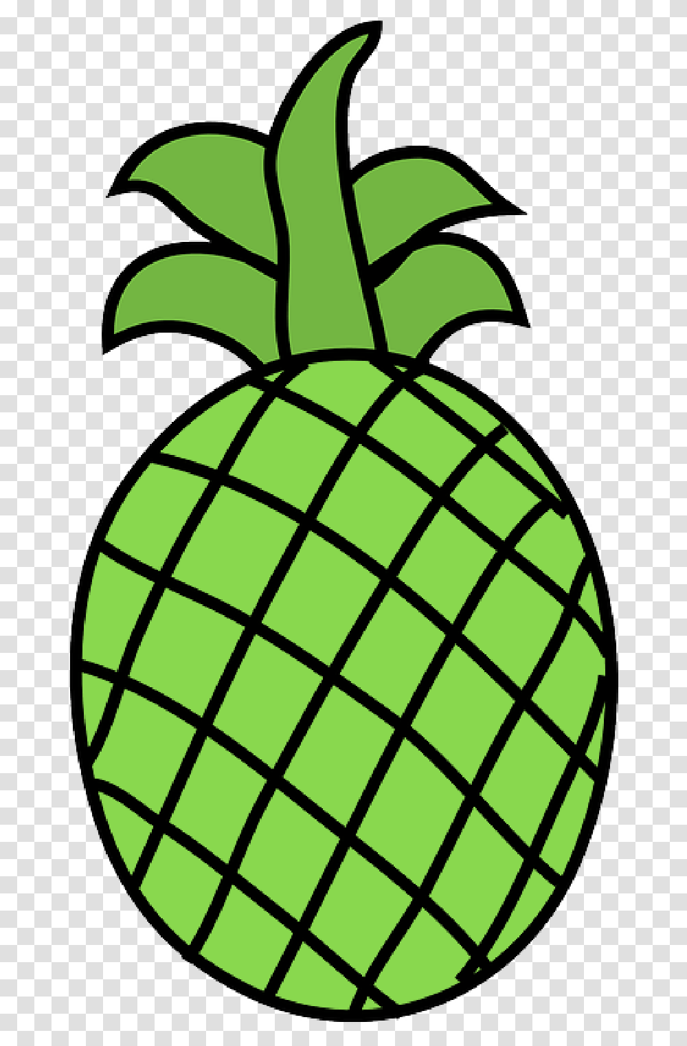 Pineapple Clipart Outline Black And White Fruits Clipart, Plant, Food, Egg, Easter Egg Transparent Png