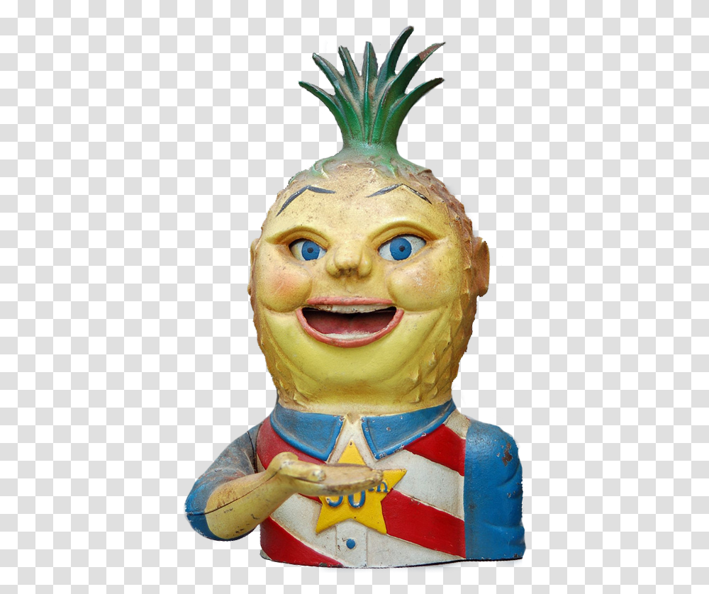 Pineapple Clipart Pineapple As A Human, Head, Figurine, Pottery, Person Transparent Png