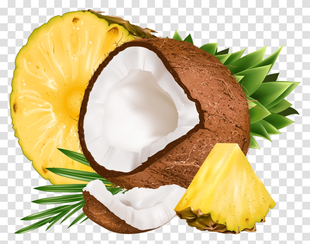 Pineapple Coconut, Plant, Fruit, Food, Vegetable Transparent Png