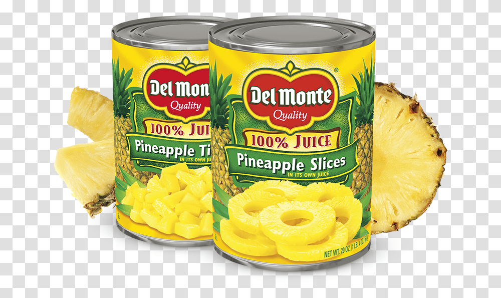 Pineapple Del Monte Del Monte Pineapple Can, Plant, Food, Tin, Fruit Transparent Png