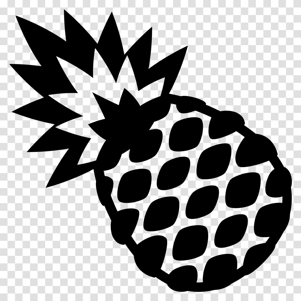 Pineapple Emoji Clipart Pinapple Emoji Black And White, Gray, World Of Warcraft Transparent Png