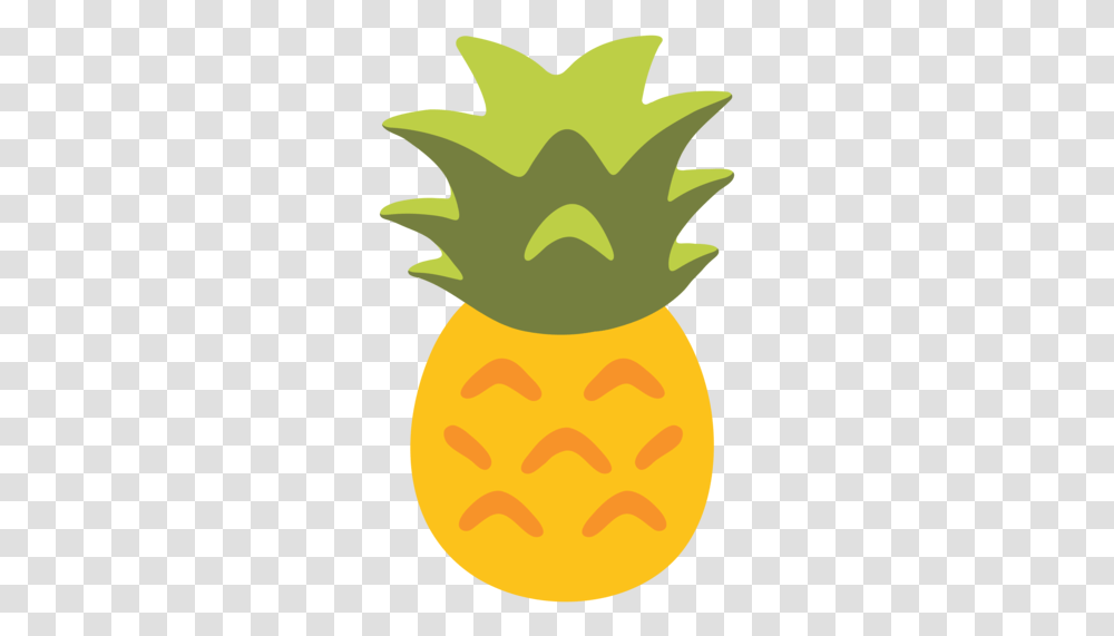 Pineapple Emoji Cute Cartoon Pineapple Clip Art, Plant, Food, Fruit, Vegetable Transparent Png