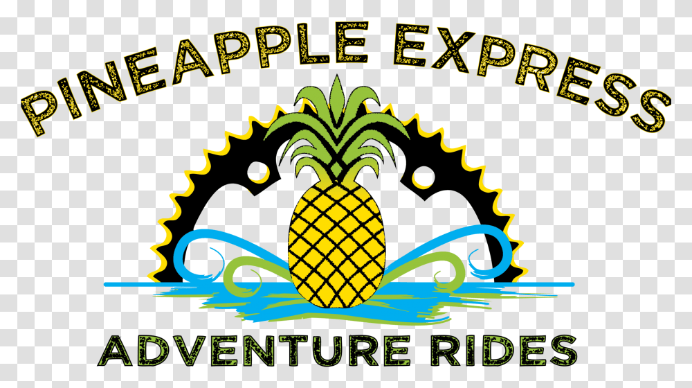 Pineapple Express Logo Outlined, Plant, Fruit, Food Transparent Png