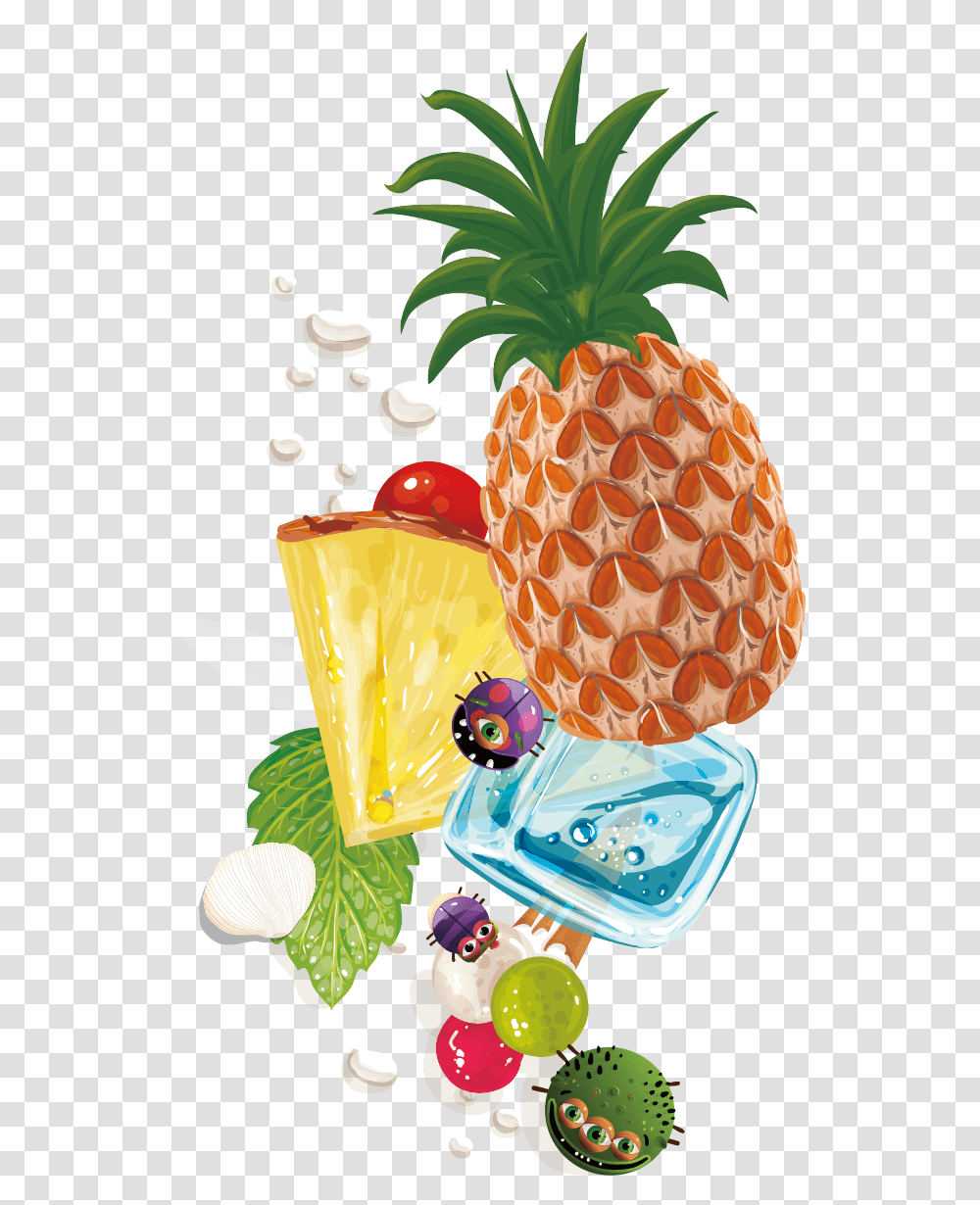 Pineapple Fruit Background Vector Material Pineapple, Plant Transparent Png