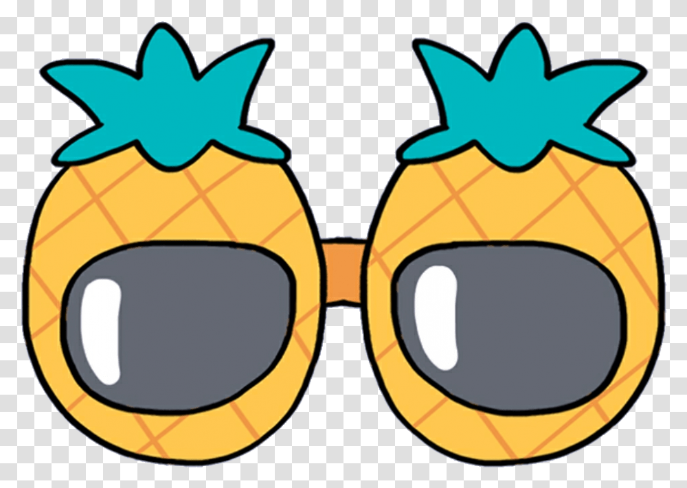 Pineapple Glasses Sunglasses Mochi Kawaii Cute Softbot Pineapple Glasses, Accessories, Accessory, Goggles Transparent Png