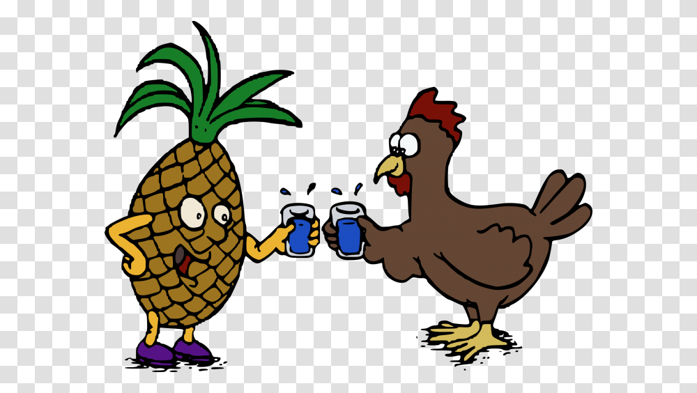 Pineapple Icon Pineapple Chicken Clipart, Fruit, Plant, Food, Bird Transparent Png