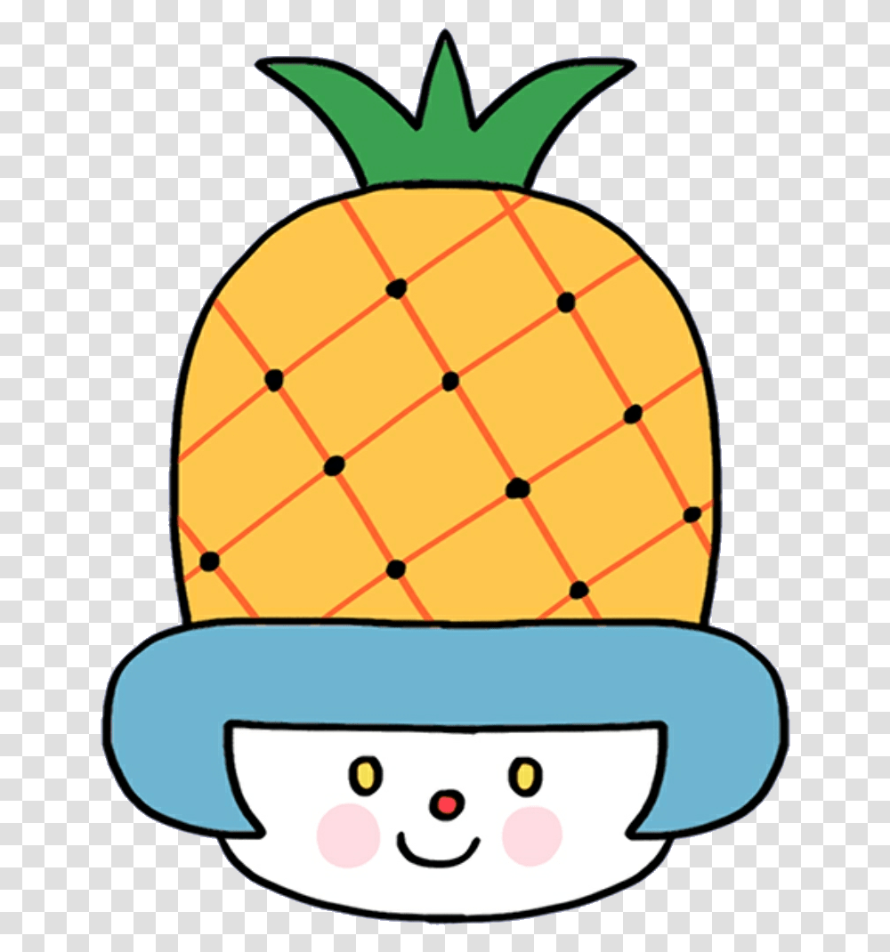Pineapple Mochi Kawaii Cute Softbot Clip Art, Plant, Food, Fruit, Clock Tower Transparent Png