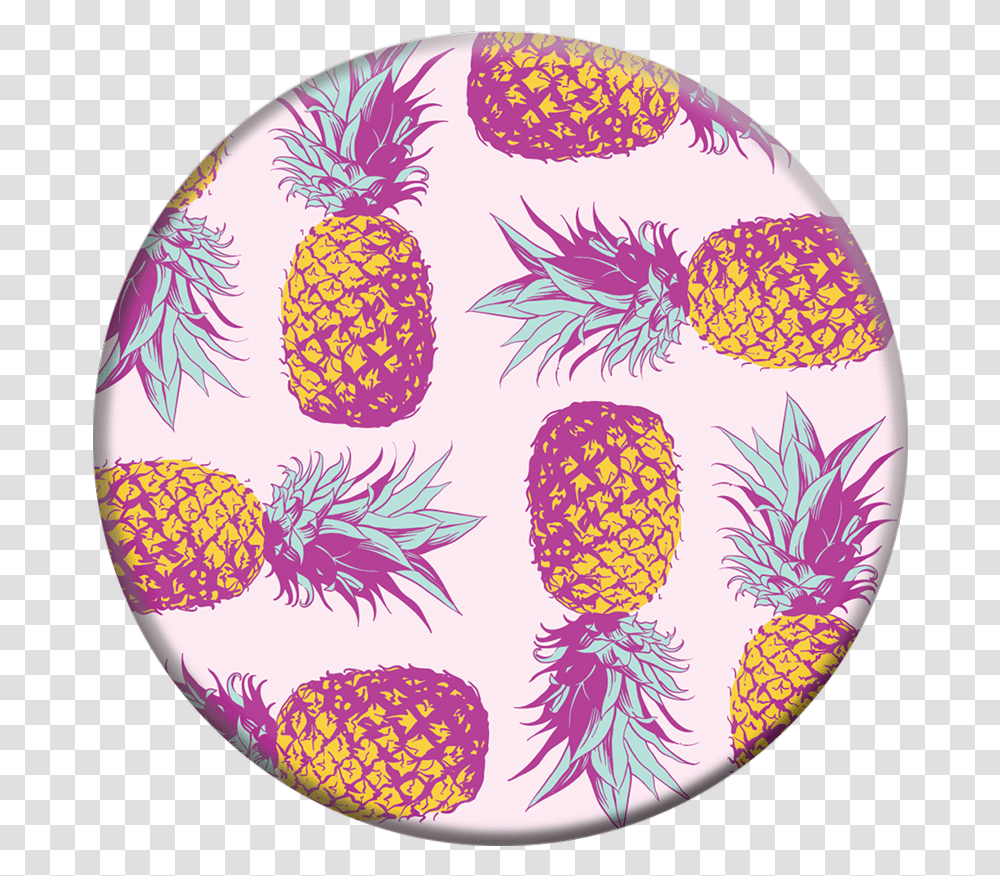 Pineapple Modernist Popsocket Popsockets, Easter Egg, Food, Rug Transparent Png