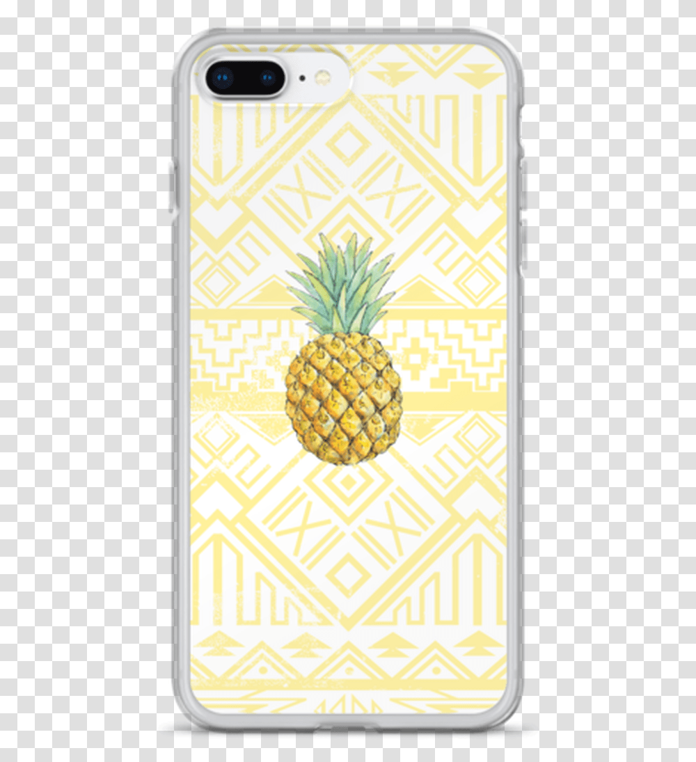 Pineapple On Aztec Pattern Iphone Case Smartphone, Fruit, Plant, Food, Rug Transparent Png