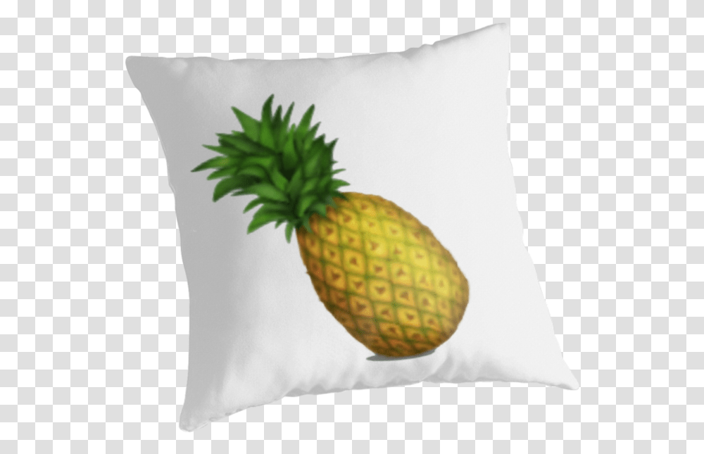 Pineapple Outline Pineapple Throw Pillows By Pineapple And Watermelon Emoji, Cushion, Plant, Fruit, Food Transparent Png