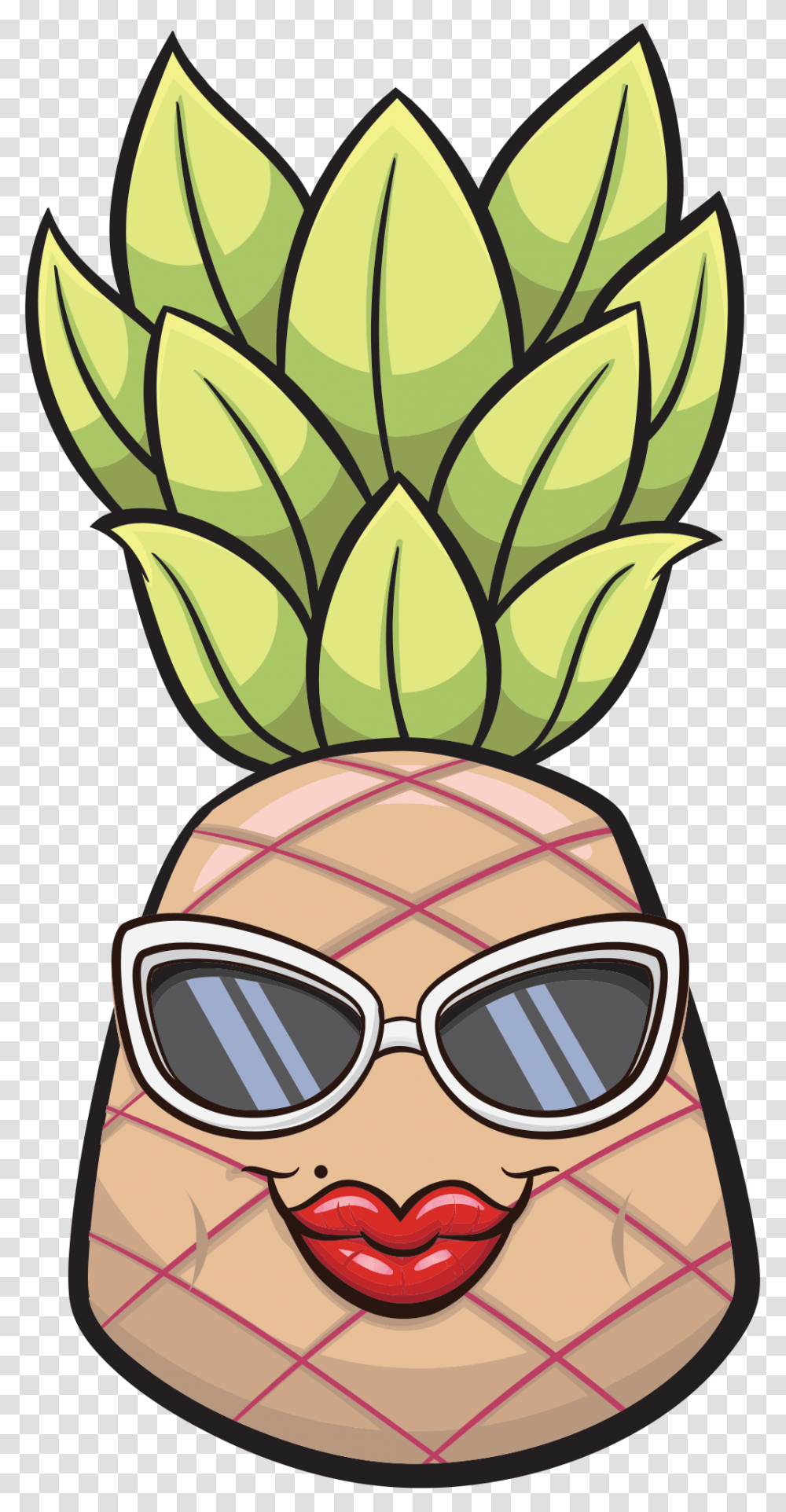 Pineapple Outline, Sunglasses, Accessories, Accessory, Fruit Transparent Png
