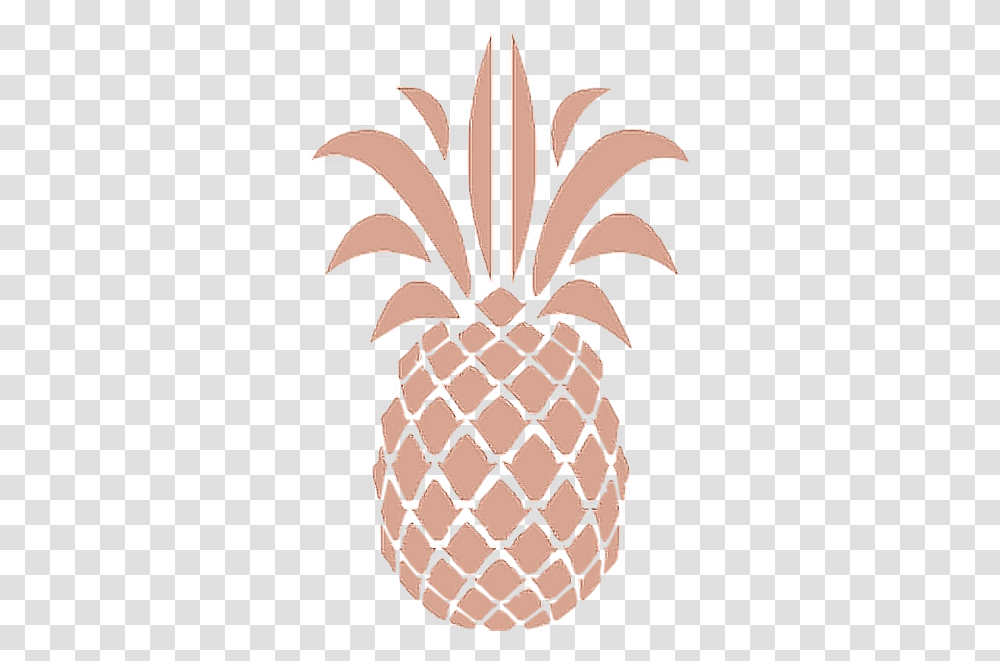 Pineapple Rosegold Aesthetic Gold Pineapple, Plant, Tree, Palm Tree, Arecaceae Transparent Png