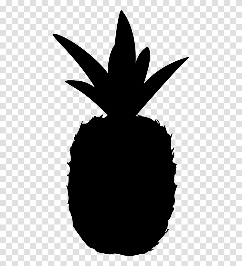 Pineapple Silhouette Free Download, Gray, Outdoors Transparent Png