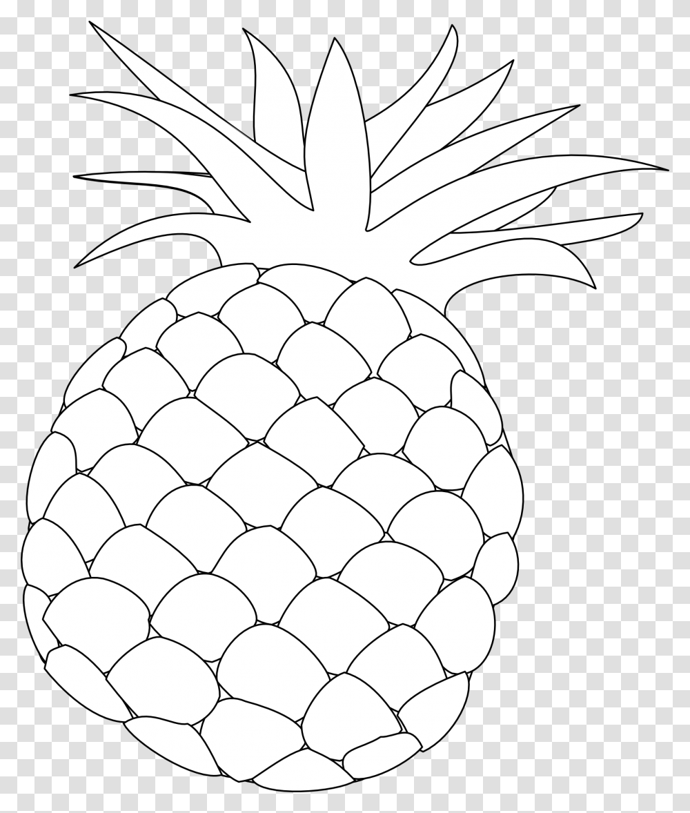 Pineapple Silhouette Pine Apple Images Clipart Black And White, Plant, Fruit, Food Transparent Png