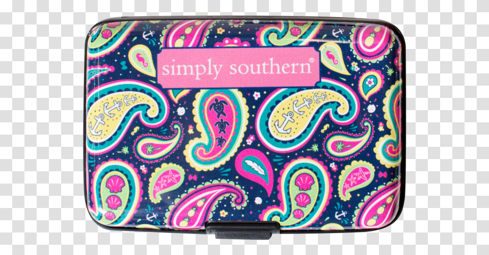 Pineapple Simply Southern Security Wallet, Pattern, Rug, Paisley, Doodle Transparent Png