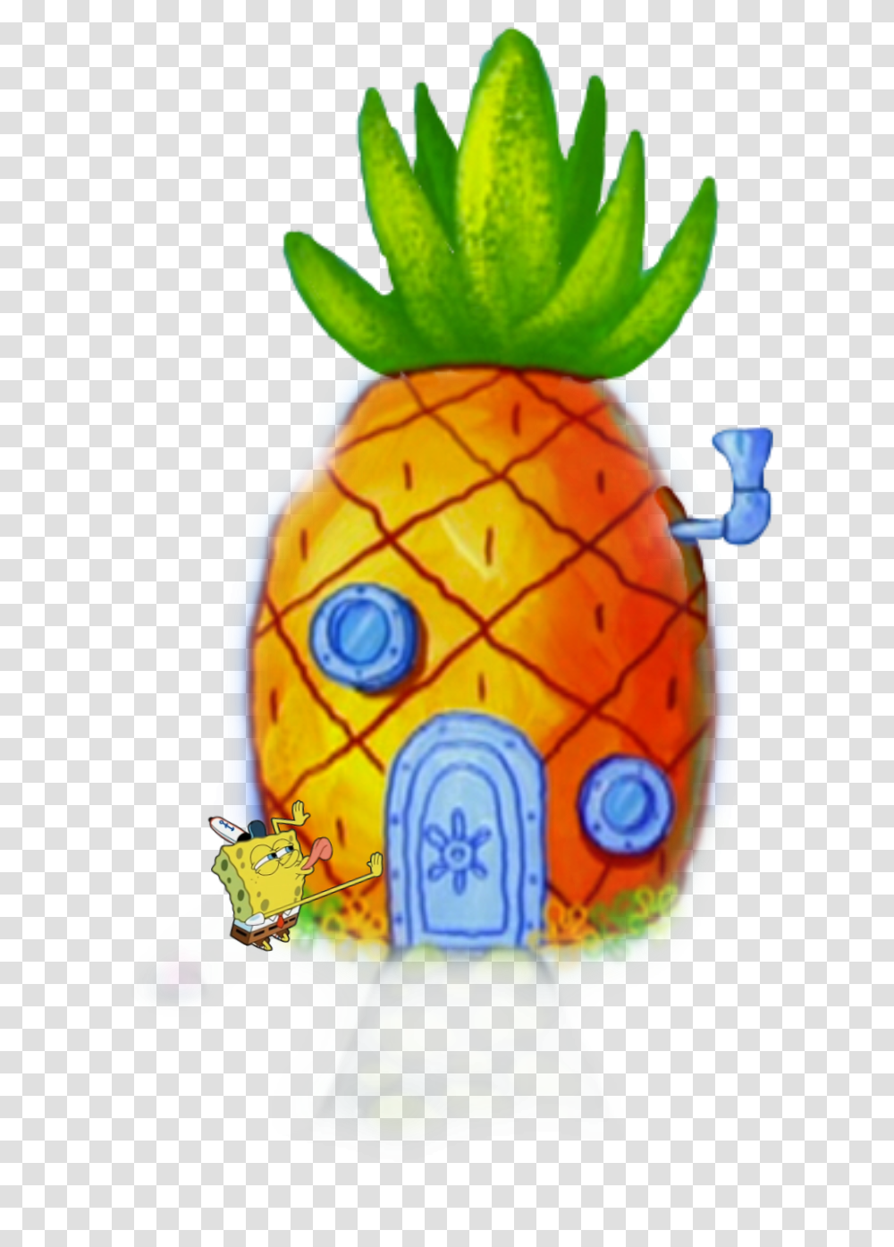 Pineapple Spongebob Homesweethome Casa Do Bob Esponja, Food, Plant, Egg, Sweets Transparent Png