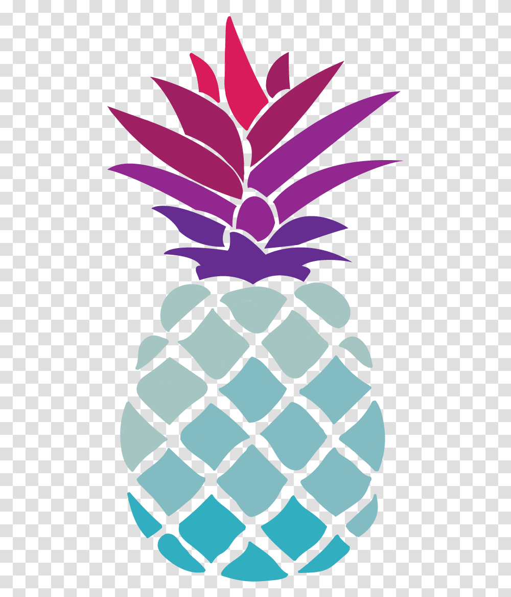 Pineapple Sticker Black And White Pineapple Clipart Free, Plant, Fruit, Food, Rug Transparent Png