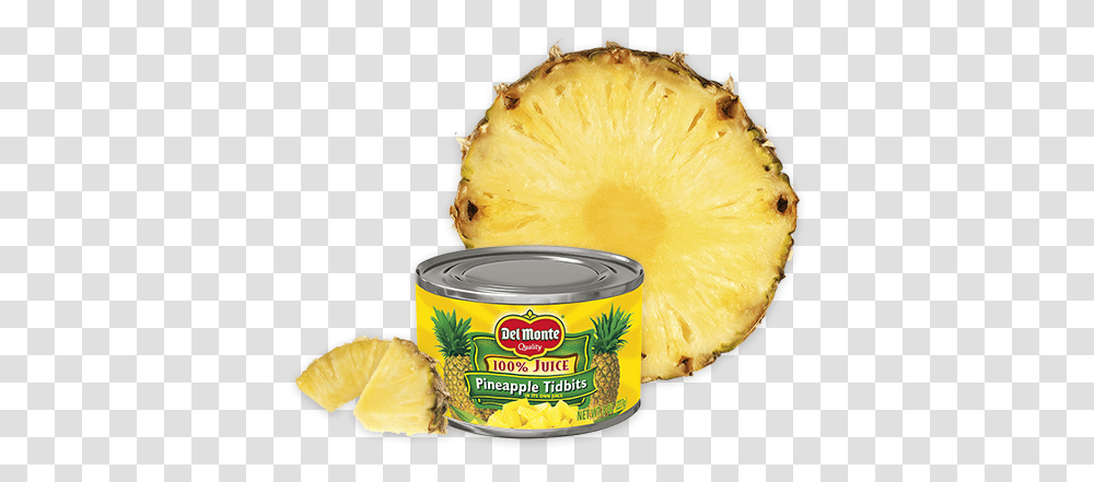 Pineapple Tidbits In 100 Juice Del Monte Crushed Pineapple In 100 Juice, Plant, Fruit, Food, Burger Transparent Png