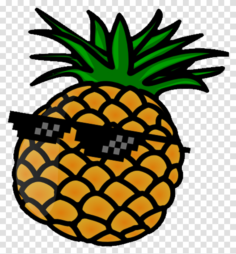Pineapples Are Cool Sunglasses Are Cool Pineapple Clipart, Fruit, Plant, Food Transparent Png