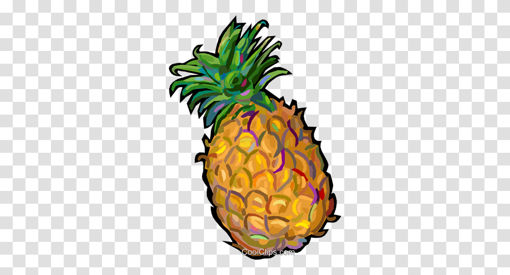 Pineapples Royalty Free Vector Clip Art Illustration, Plant, Fruit, Food Transparent Png