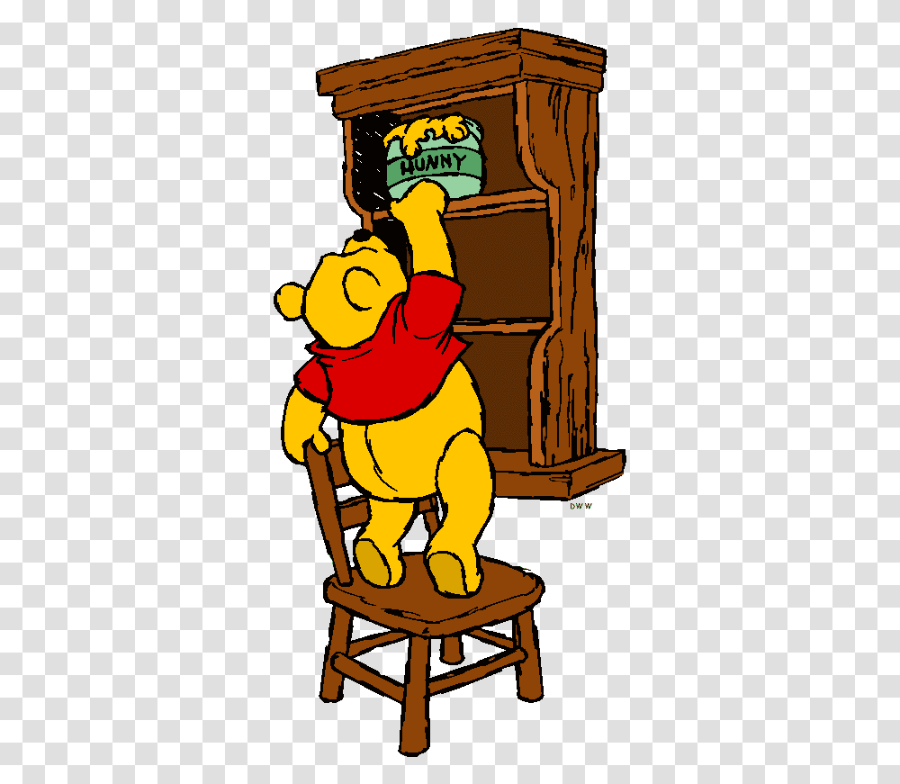 Pinecone Reaching For Honey Pot Winnie The Pooh Balloons Winnie The Pooh Reaching For Honey, Furniture, Poster, Fireman Transparent Png