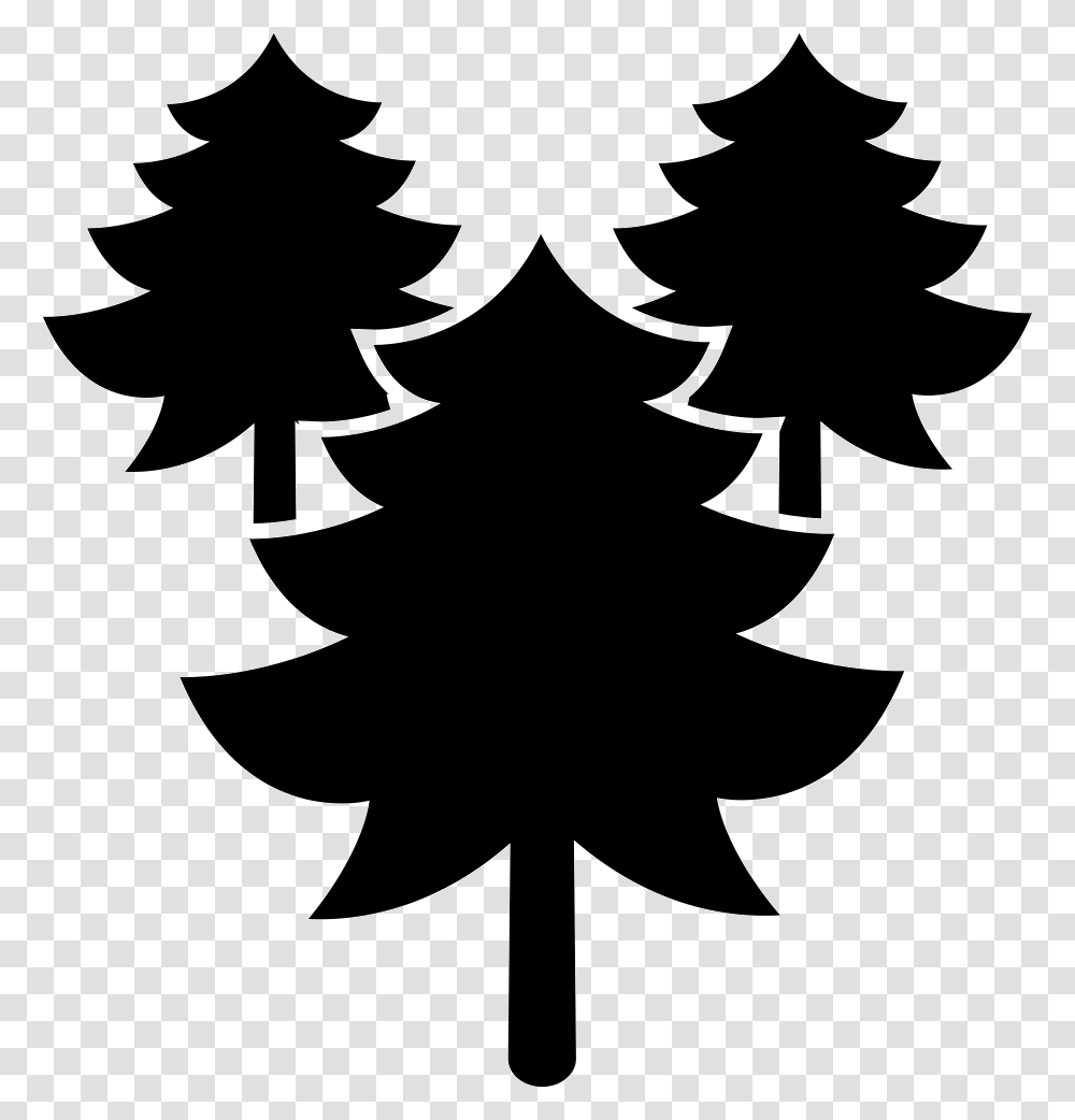 Pines Trees Forest Portable Network Graphics, Stencil, Silhouette, Person Transparent Png