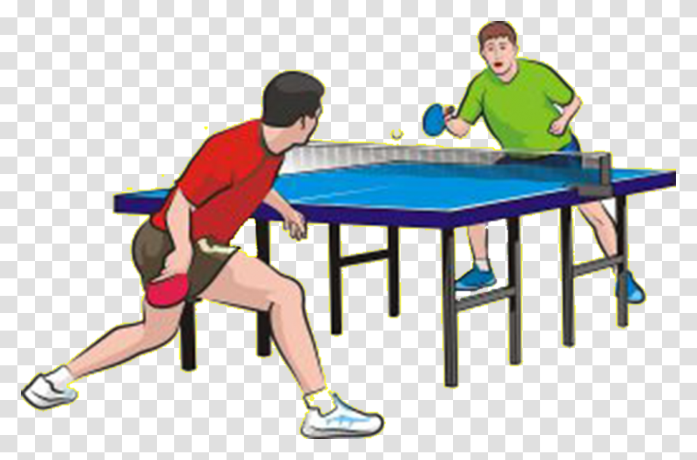 Ping Pong Paddle Playing Clipart Table Tennis, Person, Human, Sport, Sports Transparent Png