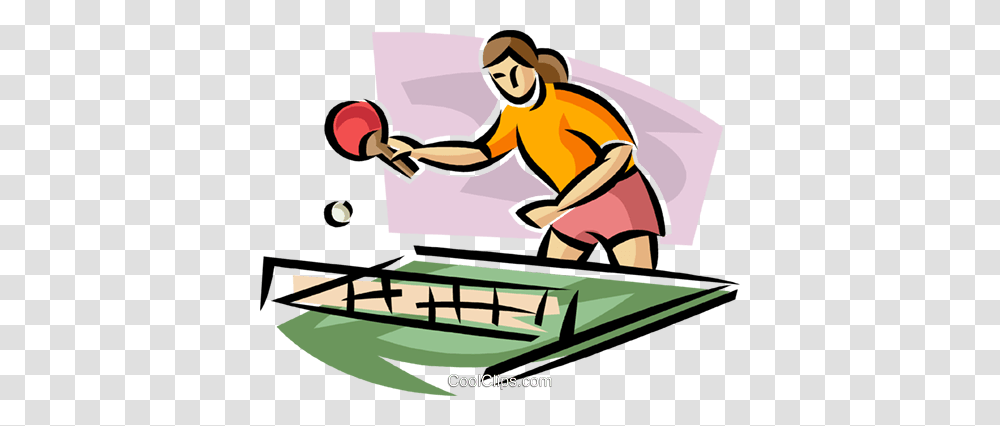 Ping Pong Players Royalty Free Vector Clip Art Illustration, Sport, Poster, Carpenter, Skateboard Transparent Png