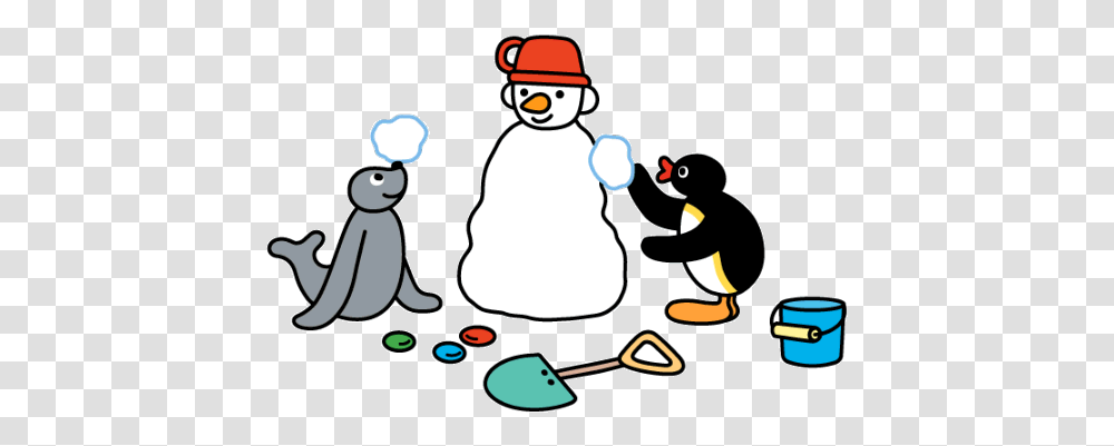 Pingu Cartoon, Snowman, Winter, Outdoors, Nature Transparent Png