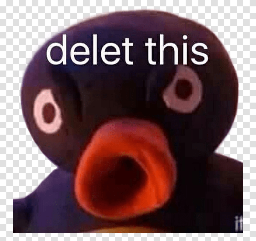 Pingu Meme Delete Delet Deletthis Deletethis Delete This Meme, Plant, Helmet, Flower, Animal Transparent Png