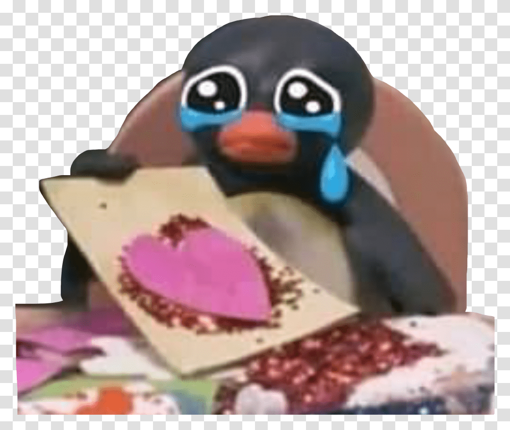 Pingu Meme Love Freetoedit You Text Someone All Excited But Their Energy Doesn Transparent Png