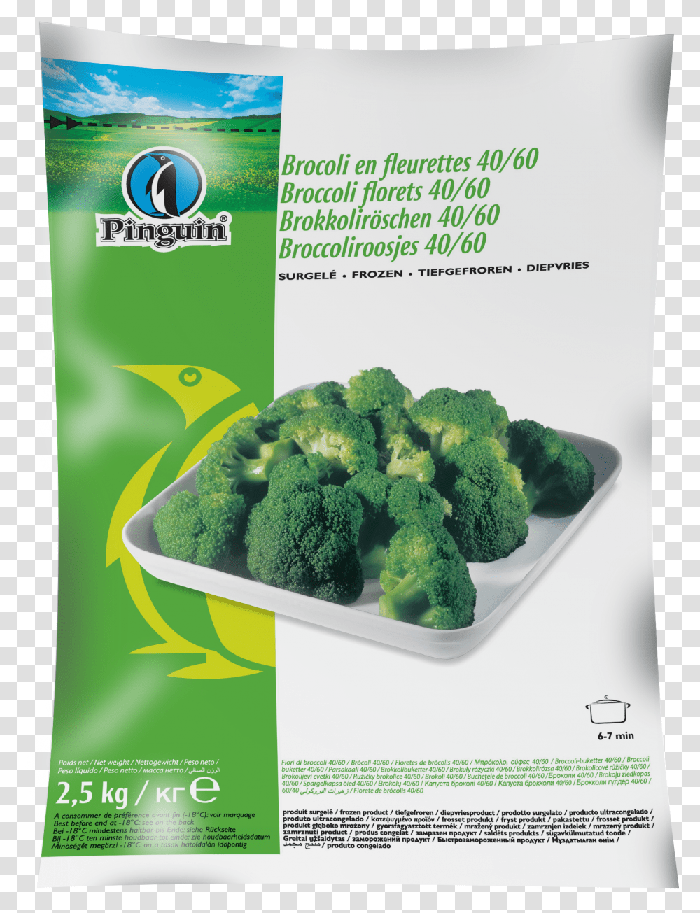 Pinguin Foods, Plant, Broccoli, Vegetable, Flyer Transparent Png