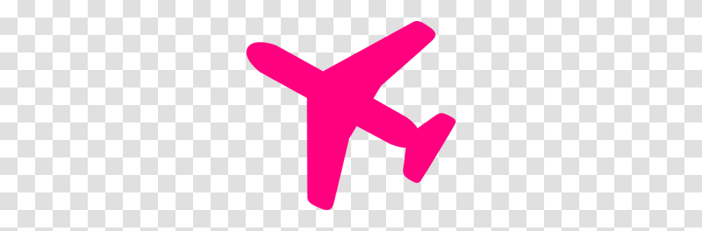 Pink Airplane Clip Art, Logo, Trademark, Star Symbol Transparent Png