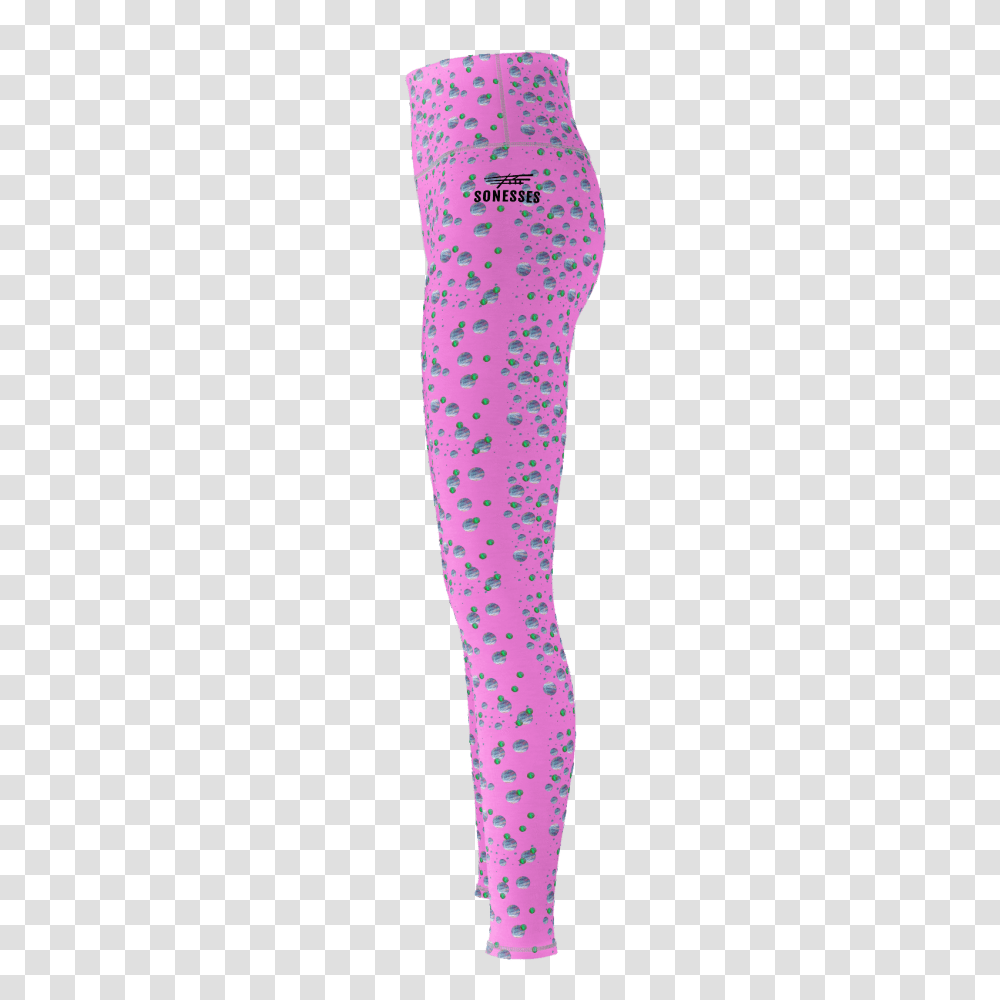 Pink Amp Bubbles Yoga Pants, Apparel, Sock, Shoe Transparent Png