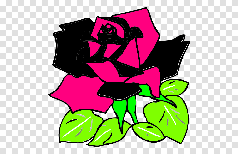 Pink And Black Rose Clip Art Vector Clip Art Rose Clip Art, Tree, Plant, Symbol, Leaf Transparent Png