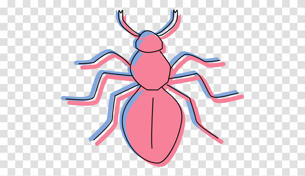 Pink And Blue Ant Silhouette Svg Clip Arts Clip Art, Invertebrate, Animal, Insect, Spider Transparent Png