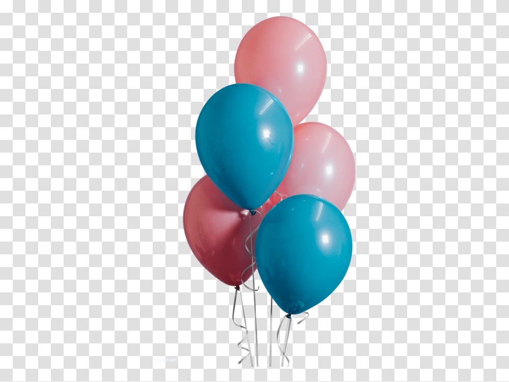 Pink And Blue Balloons Transparent Png