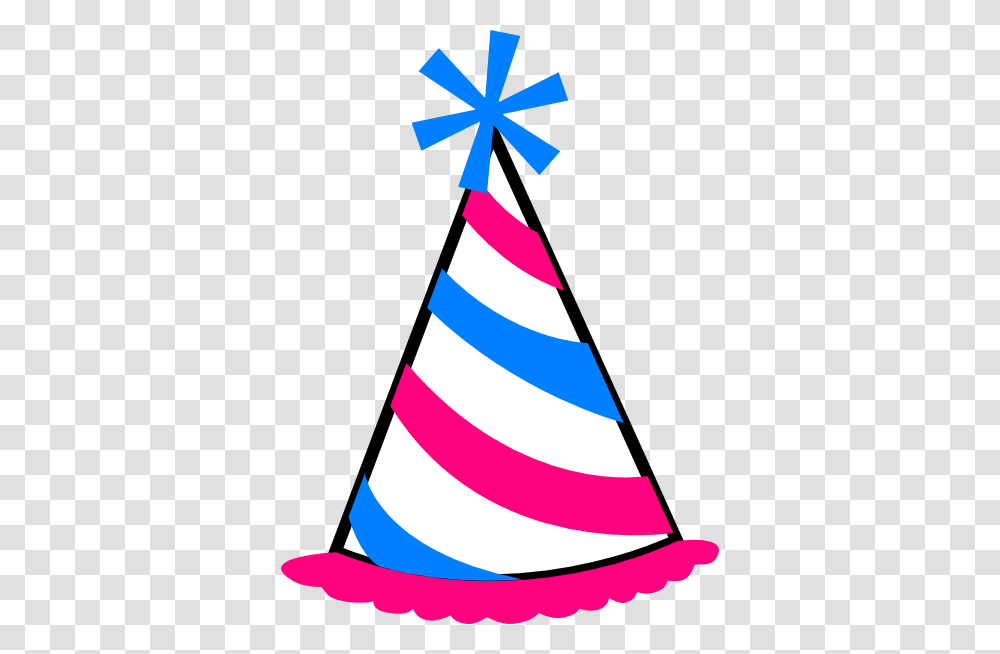 Pink And Blue Party Hat Clip Art, Apparel Transparent Png