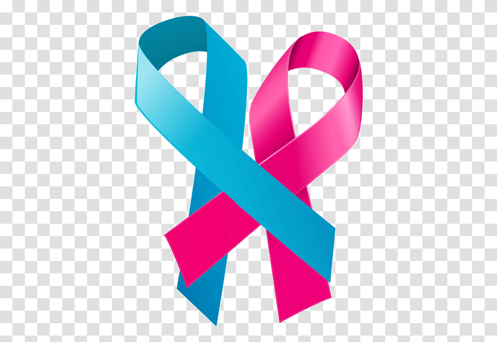 Pink And Blue Ribbon & Free Ribbonpng Breast Cancer Ribbon Male, Purple, Graphics, Art, Light Transparent Png