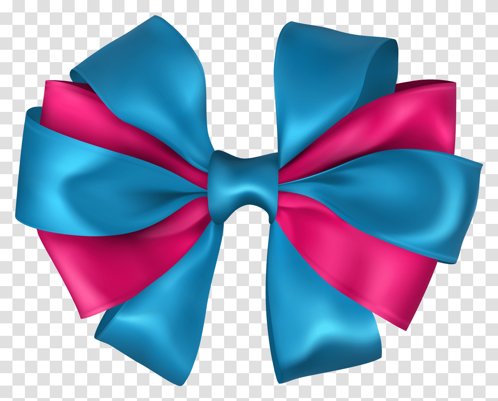 Pink And Blue Ribbon & Free Ribbonpng Pink And Blue Bow Transparent Png