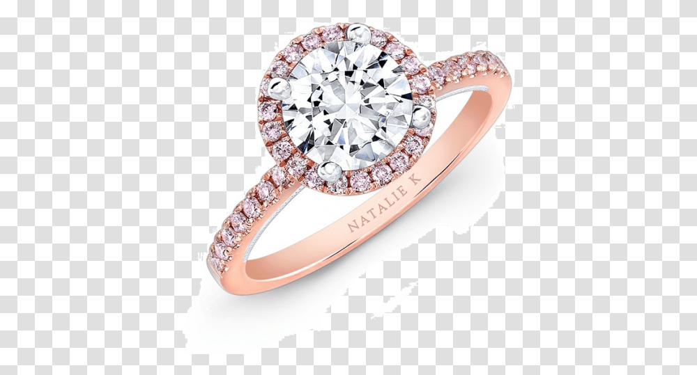 Pink And Diamond Engagement Ring, Accessories, Accessory, Jewelry, Gemstone Transparent Png