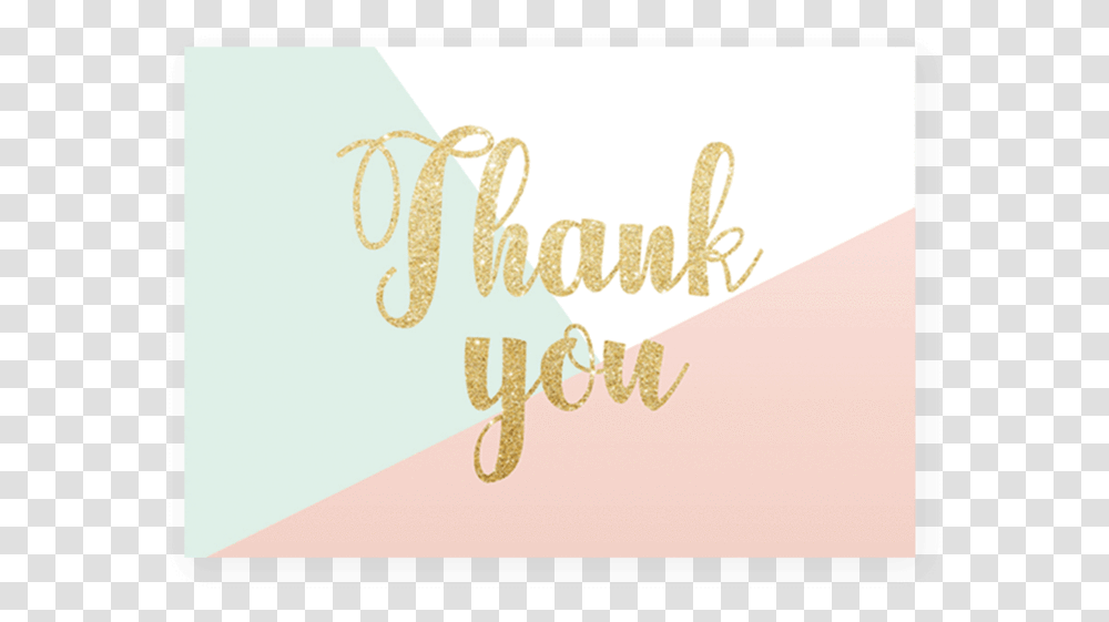 Pink And Gold Baby Shower Thank You Cards Printable Calligraphy, Handwriting, Dynamite, Bomb Transparent Png