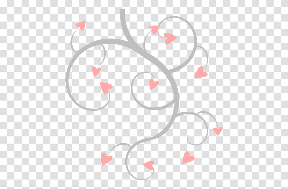 Pink And Grey Scroll Pink And Grey Border, Floral Design, Pattern Transparent Png