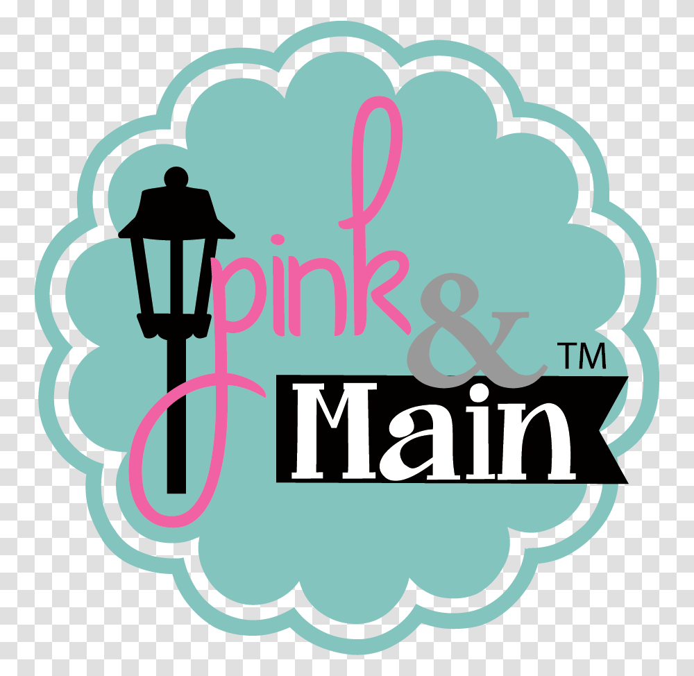 Pink And Main Logo, Light, Label Transparent Png