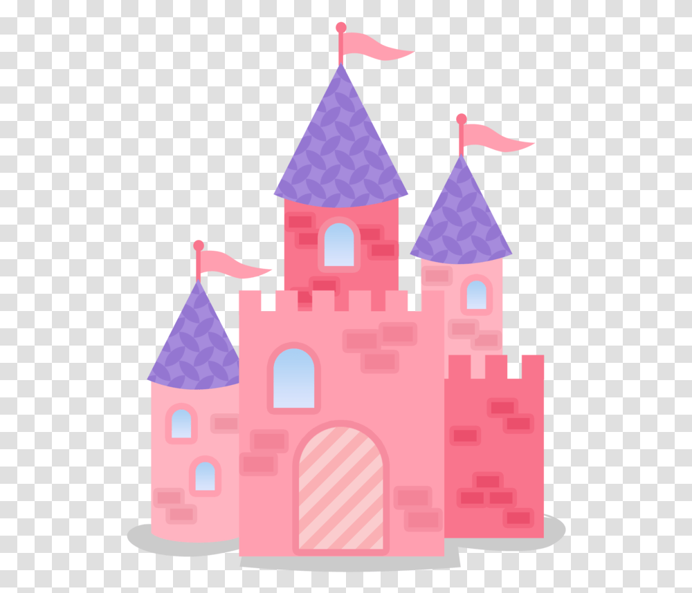 Pink And Purple Castle Castle Vector Castle Clipart Pink And Purple Castle, Tree, Hat, Party Hat Transparent Png