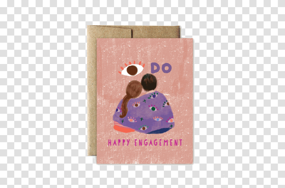 Pink And Purple Number Two Polka Dot With Eyes Greeting Card, Person, Outdoors, Applique Transparent Png